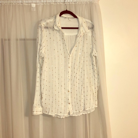 Anthropologie Tops - White button down shirt